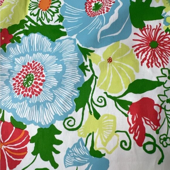 Talbots Petite Floral Print Stretch Belted Straight Skirt Sz 10 10p - Picture 2 of 6